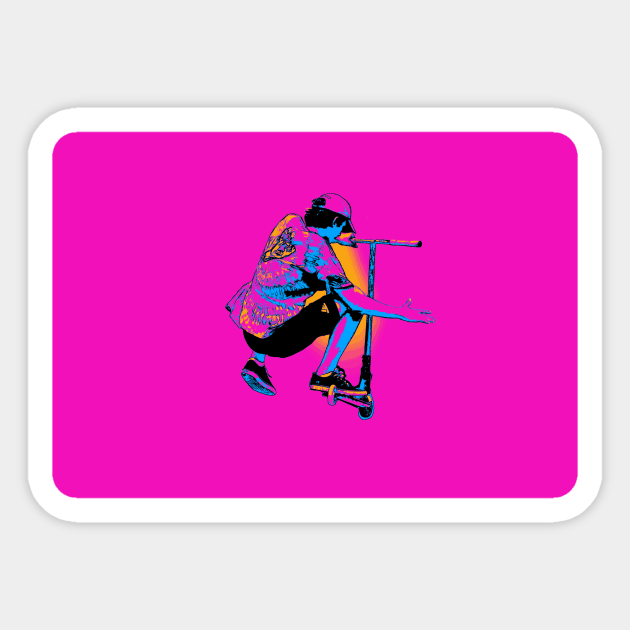 Scooter Pro - Stunt Scooter Rider Sticker by Highseller